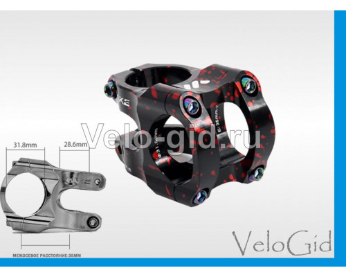 Вынос руля Wake Красный 1 1/8", 31,8